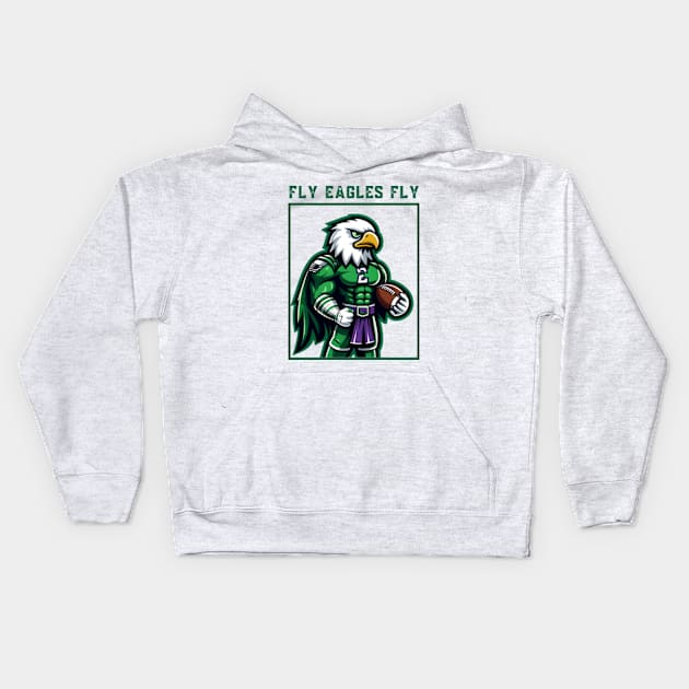FLY Eagles FLY Kids Hoodie by StyleTops